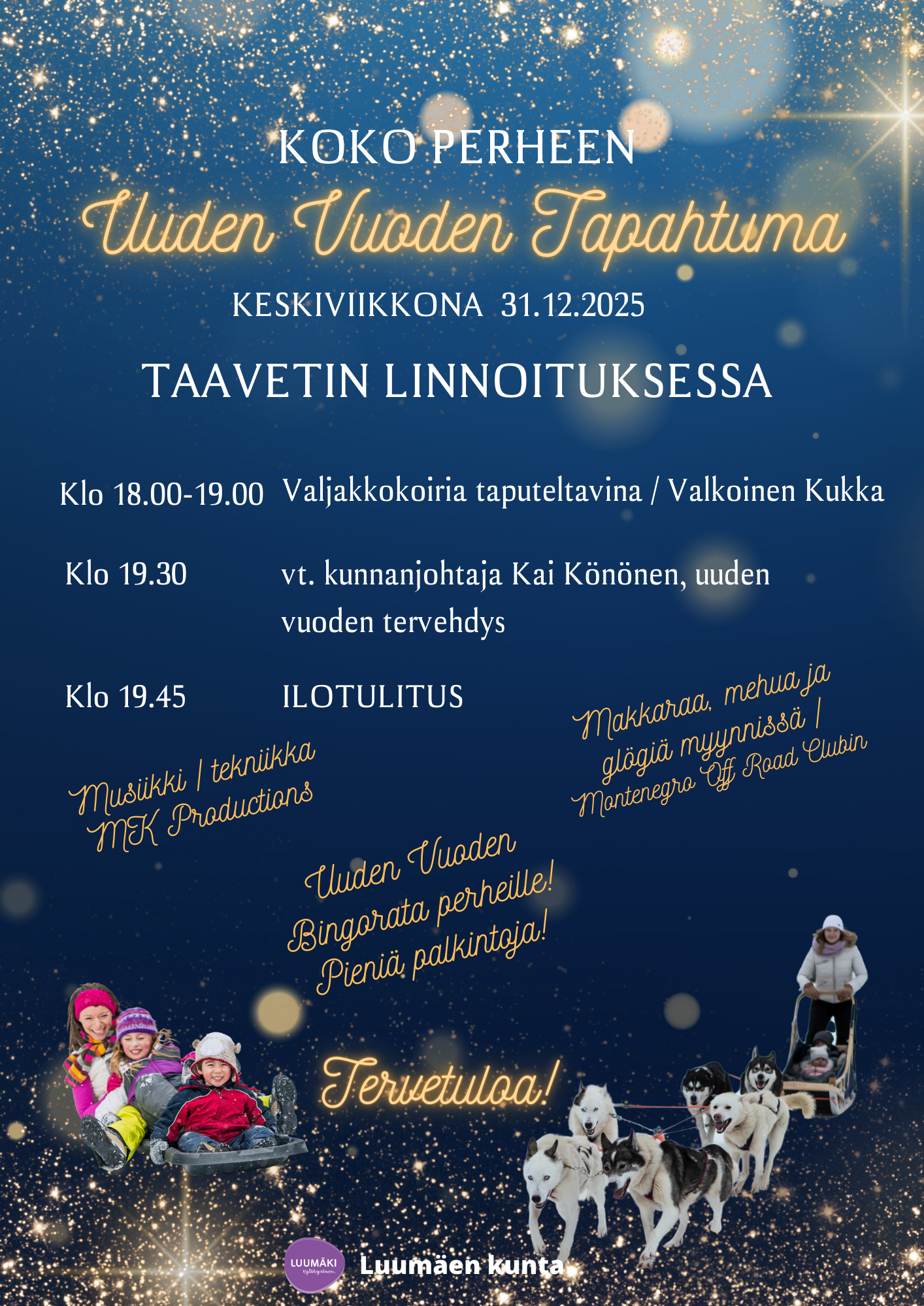 Uuden vuoden tapahtuman kuva